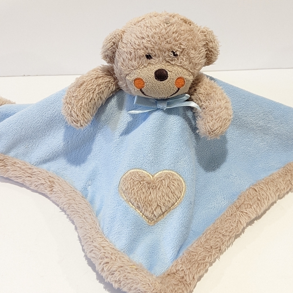 Blankets And Beyond Bear Blue Security Blanket Baby Lovey